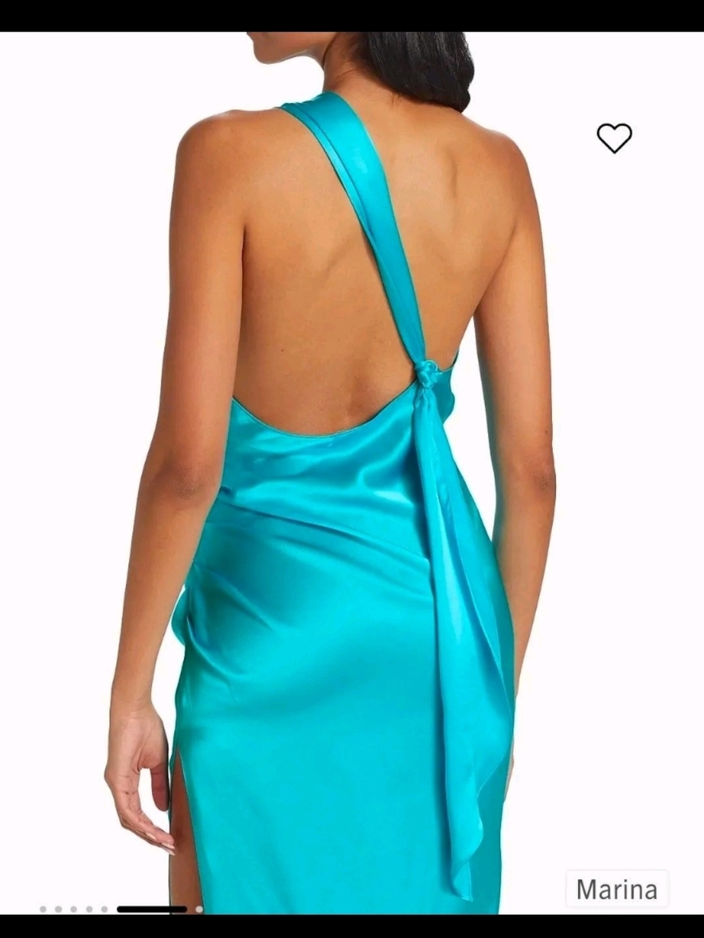 $357 MSRP, Amanda Uprichard Jaida 100% Silk One-Shoulder Dress